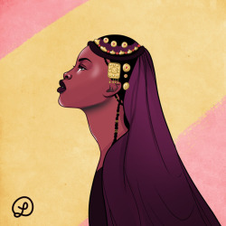 fyblackwomenart:  Songhai Woman - by Lou