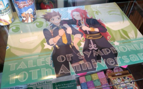 abyssalchronicles:The lunch mats at the current Tales of Cafe featuring Tales of Symphonia in Japan 