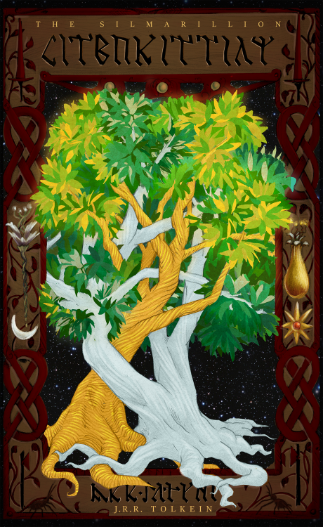 amillustrated:SIlmarillion Book Cover In pretty much every example I’d seen of these two parti