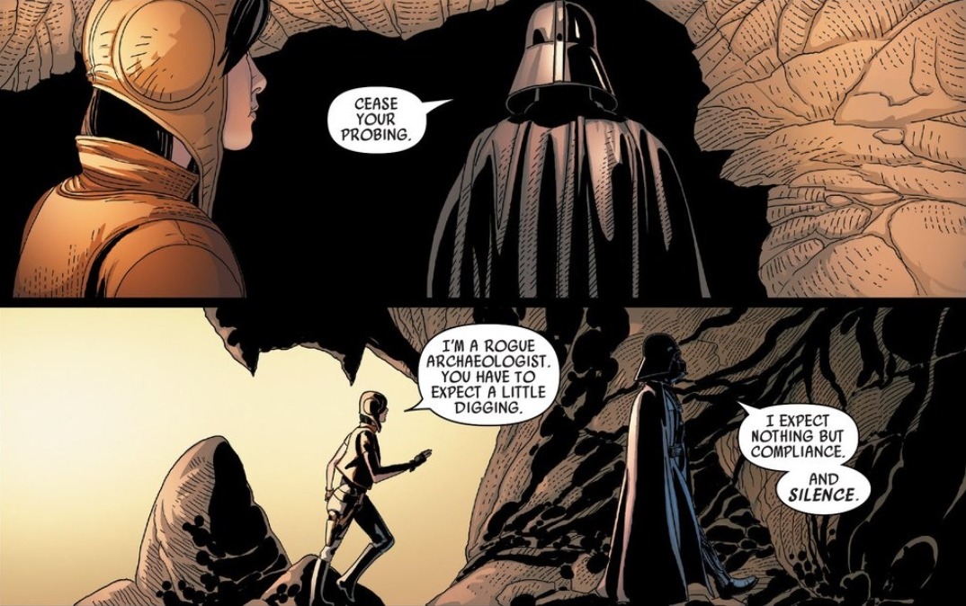 ginger-sith:  kazaikos:  From Darth Vader issue #4:Art by  Salvador Larroca,    Ahh