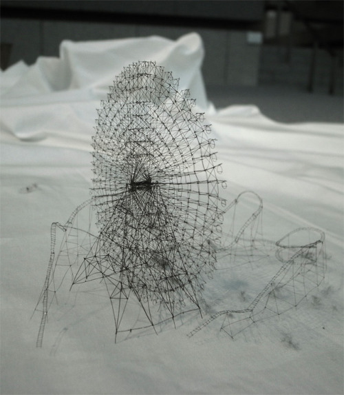 pozible:Out of Disorder:Topographical Maps Carved from Electrical Tape and Intricate Thread Sculptur