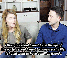 joshsundquist:  thatsgrace:Have people responded being like, “But Grace, you talk on the internet, you’re so expressive -you’re not an introvert?”  x  INTROVERTS, UNITE! (on Tumblr)