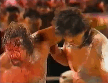 grownassmanshit:  FMW Atsushi Onita vs. Terry Funk Exploding No Rope Barbed Wire