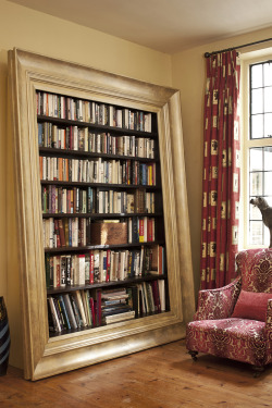 bookpatrol:  Framed bookcase 