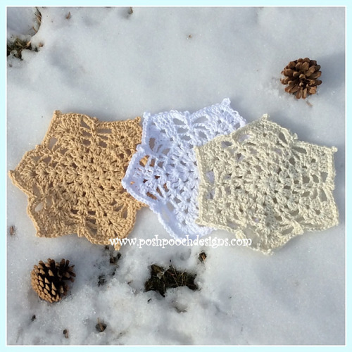 ericacrochets:Snowflake Washcloth by Posh Pooch DesignsFree Crochet Pattern Here