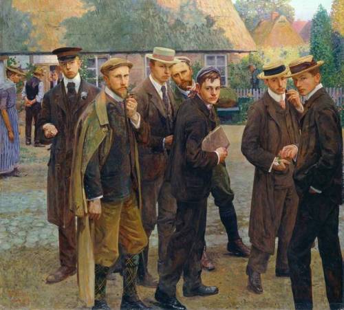 El artista y sus estudiantes por Arthur Siebelist, 1902
