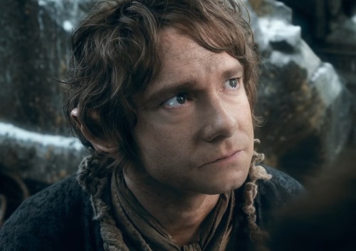 I Love The Way Bilbo Looks Awkward While Thorin Is Being Very Gay With Him. This Makes Bilbo EVEN More