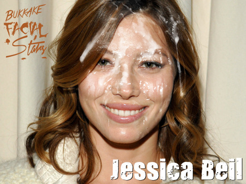 facialstars:  Jessica Beil bukkake cum facial adult photos