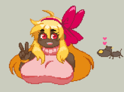 theycallhimcake:  cabigoola:  bwueg  KIRBS AND CASSES, YEYEYEYEEEE also cassie looks damn good as an owena palette swap, nicenice &lt;3 I should make that official thanks a ton gran ;w; 