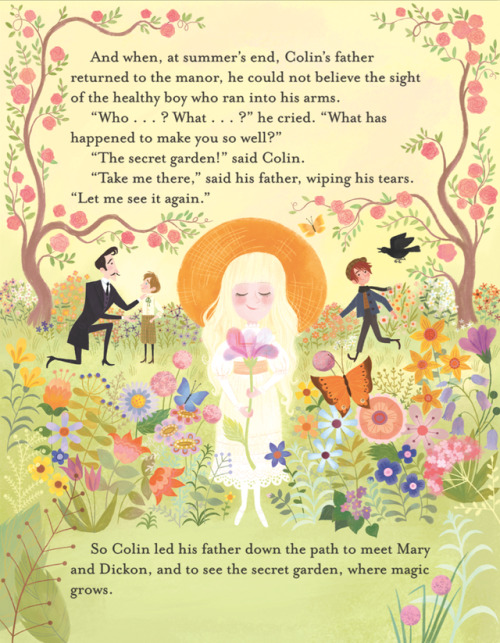 Illustrations from The Secret Garden Little Golden Book.  One of my favorite stories since chil