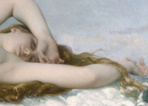 silenceforthesoul:Alexandre Cabanel - The Birth of Venus, 1863, detail