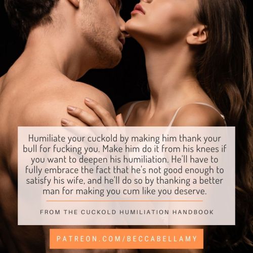 beccabellamy2:Get access to The Cuckold Humiliation Handbook for more ideas.Can you imagine the humi