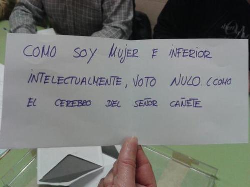 Votos NULOS, los más deseados.