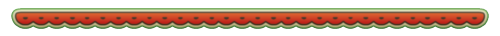 A divider graphic in the colours of the Palestinian flag and, coincidently, of a watermelon. It is slightly fancy, and its rounded shapes are facing outwards from the central message.