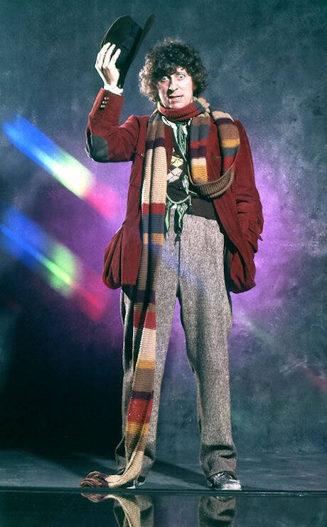 Tom Baker as Doctor Who.