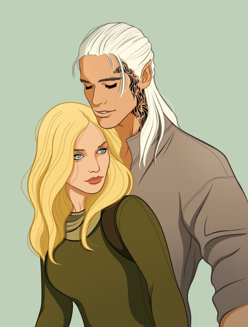 My babies, Rowan and Aelin. 