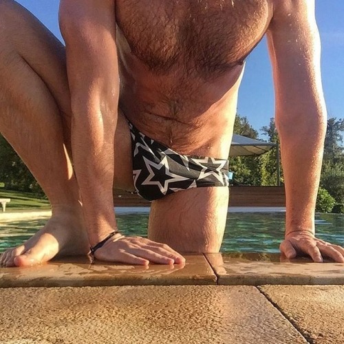 thehairyhunk: Featuring @timkrugerx • By @thehairyhunk • #thehairyhunk #hairybody #hairychest #hunk