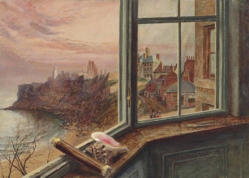 View from the window ,  Balcony House Tynemouth   -   Alice Boyd , 1854British,1825-1897Oil on cardb