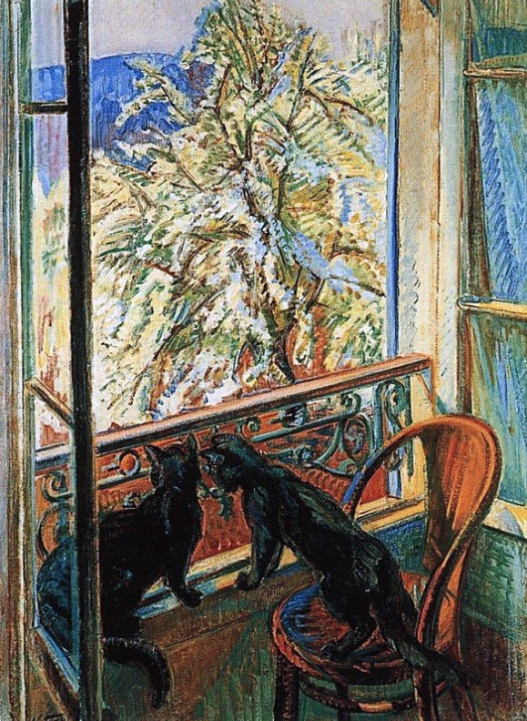bofransson:  Nikolai Tarkhov - Cats at the window 