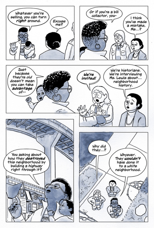 Book 1, Page 110SuperButch is a webcomic by Becky Hawkins and Barry Deutsch about a lesbian superher