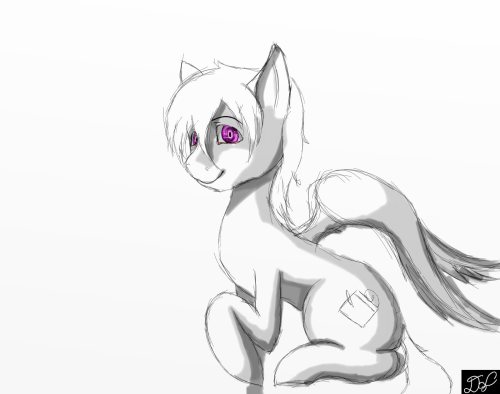 Artist: Looking through my drawings and realized I haven’t drawn a pony for a long while. So I decided to draw artist pony!