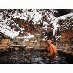 soakingspirit:Took a bath today in the Jigokudani Monkey Park! #japan #travel #monkey #nagano #onsen  I&rsquo;ve been in that very same bath with my gf! Very cool!