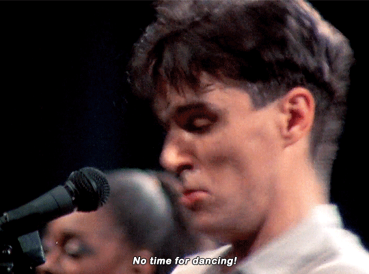 byrneout: Talking Heads performing Life During Wartime in Los Angeles, December 1983.