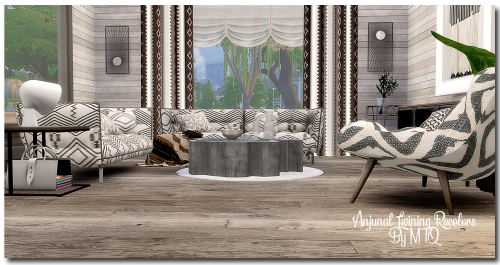 TS4: Anjuna Living by MsTeaQueenRecolours of:13Pumpkin - Husk Sofa &amp; Loveseat (meshes included)T