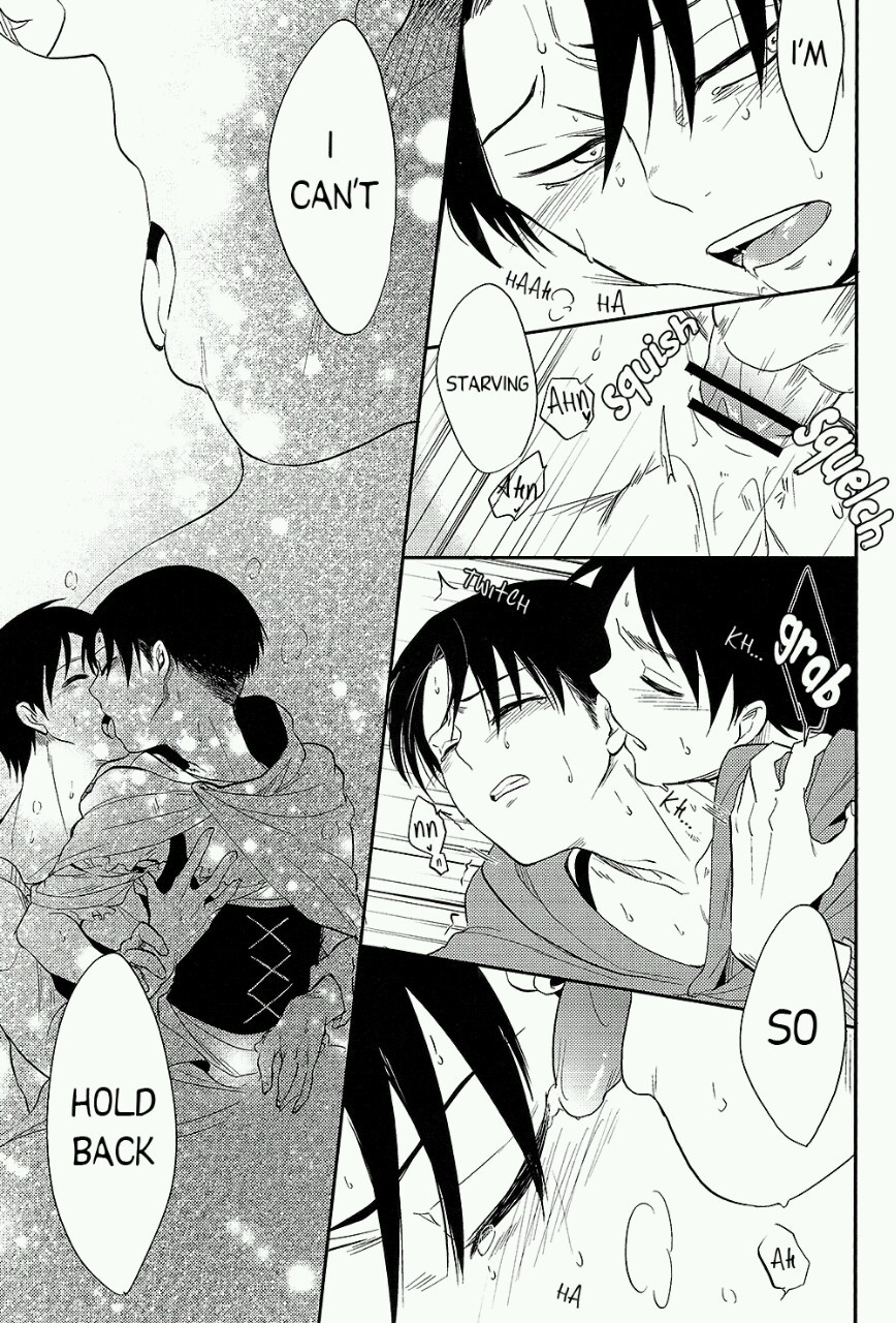 hardcoreyaoilover:  Eren topping a crossdressing Levi. Yum &lt;3 Read the whole