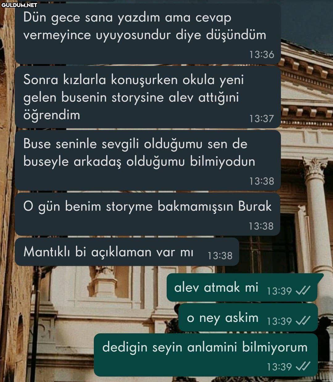 Burak toparlamaya...