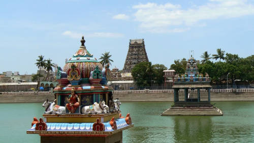 Kapaleeshwarar Temple tank, Mylapore, Chennai, Tamil Nadu