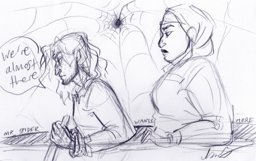 it’s hard to express the mood evoked by adrift, so take this sketch instead.  the two of them on an 
