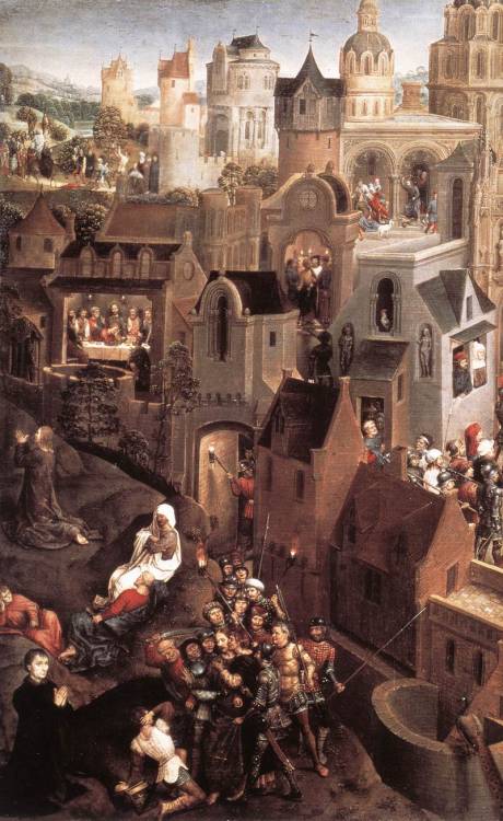 artist-memling:Scenes from the Passion of Christ (left side), 1471, Hans MemlingMedium: oil,oak
