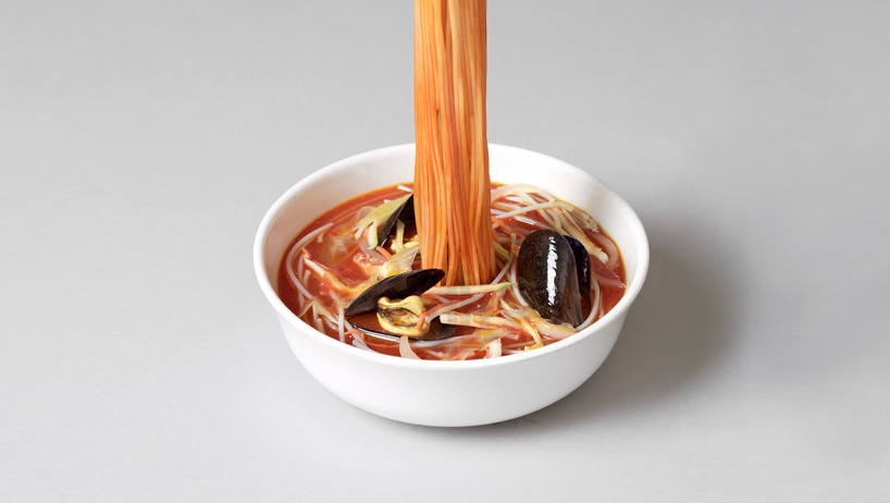 f-l-e-u-r-d-e-l-y-s:   Hyper-Realistic Resin Noodle Sculptures by Seung Yul Oh  adapting