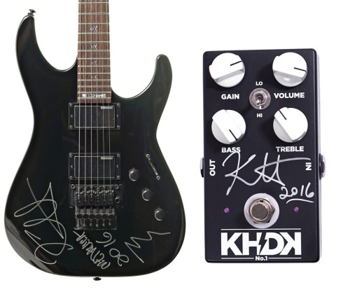 Kirk Hammet signed guitar porn pictures