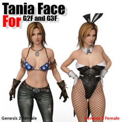  Tania Face for genesis 3 female and genesis 2 female, this morph