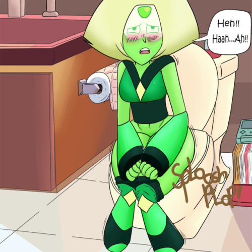 lewdpunch: jeezerartnsfw:  Second picture of the Peridot Week on my page! I hope you all like this, 