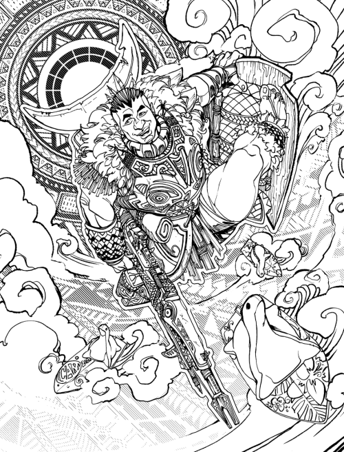 I got to be part of the Apex community coloring book that was released back in October. CHECK IT OUT