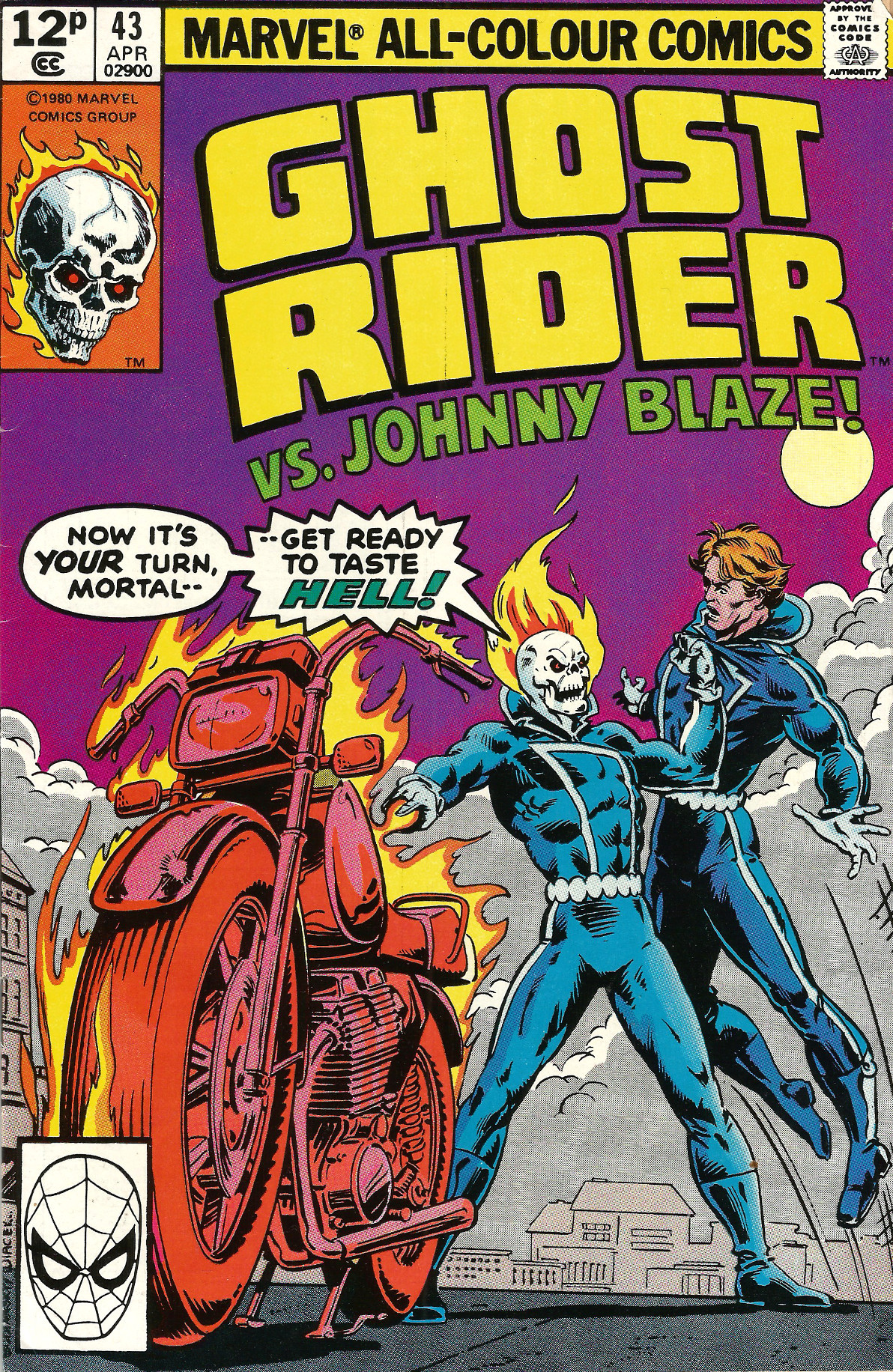 Ghost Rider No. 43 (Marvel Comics, 1980). Cover art by Bob Budiansky.From Oxfam in