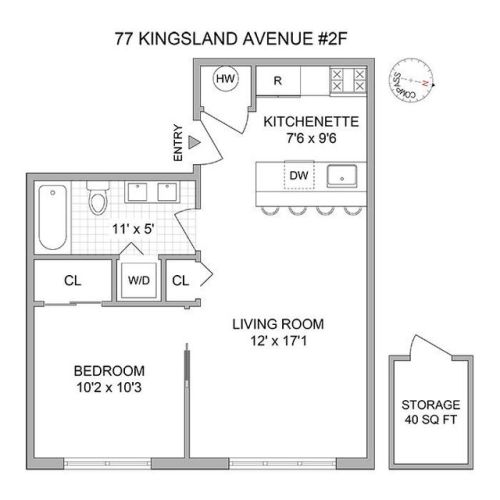 $625,000/1 br/615 sq ftBrooklyn, NY