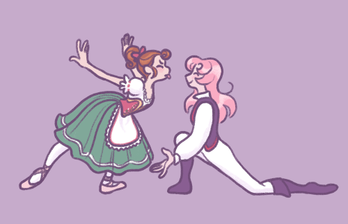 luckyfrog:realizing i never posted these rly niche utena ballet au drawings i did from twitter but,, lms if u too think about how rgu’s already established relationship to theatrics and archetypal roles could be executed in a choreographed ballet allegory