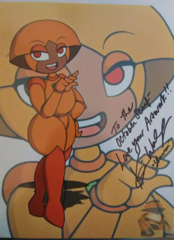 eyzmaster: theoctoberscarf:  “It’s me, Shannon~”She was super cute and sweet. And loved my work, so much so she signed it that way XD. I have never been so flattered before!  Wow! You’re so lucky &lt;3  indeed! &lt;3 &lt;3 &lt;3