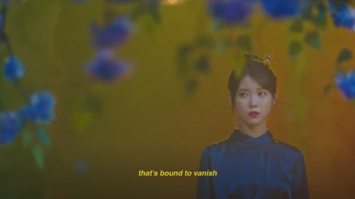 hotel del luna - ep.12 ending scene“it’s heartbreaking if i remain only as a flower petal that’s bou