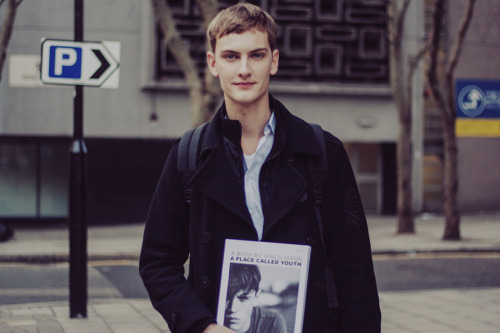 Pieter Paul from Premier Models poses with the issue. Photography by Ieva Blaževičiūtė.