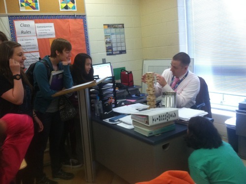 tg-darkside:  impendingshitstorm:  So I finish my test and I look up and  my math teacher is playing fucking jenga it got intense  JENGA INTENSIFIES 