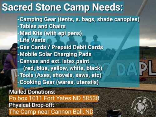 nativenews:nativenews:DONATE here to the Sacred Stone Camp.LEGAL DEFENSE FUND for Sacred Stone Spiri