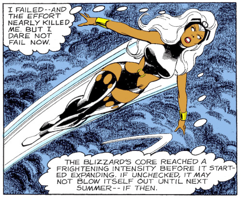 thebestcomicbookpanels: Storm from the Uncanny X-Men by Claremont and Byrne