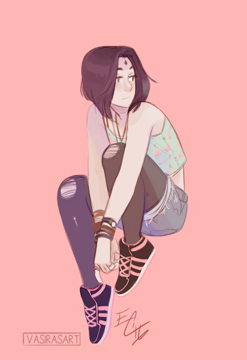 vasirasart:  Some Raven fanart for @ceshira because it was her birthday yesterday! ✨✨ sorry it’s late ;o; but i hope you had a great birthday! 