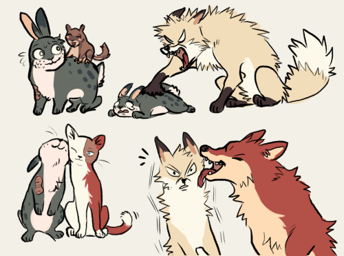 some more bnha animal doodles!