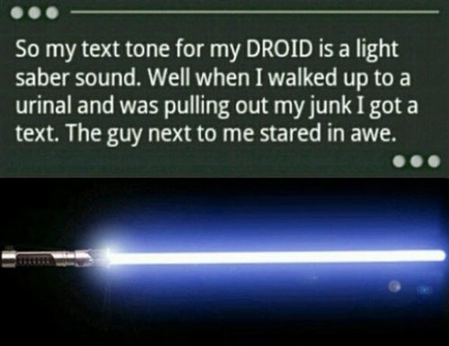 srsfunny:  The Force Is Strong With Him